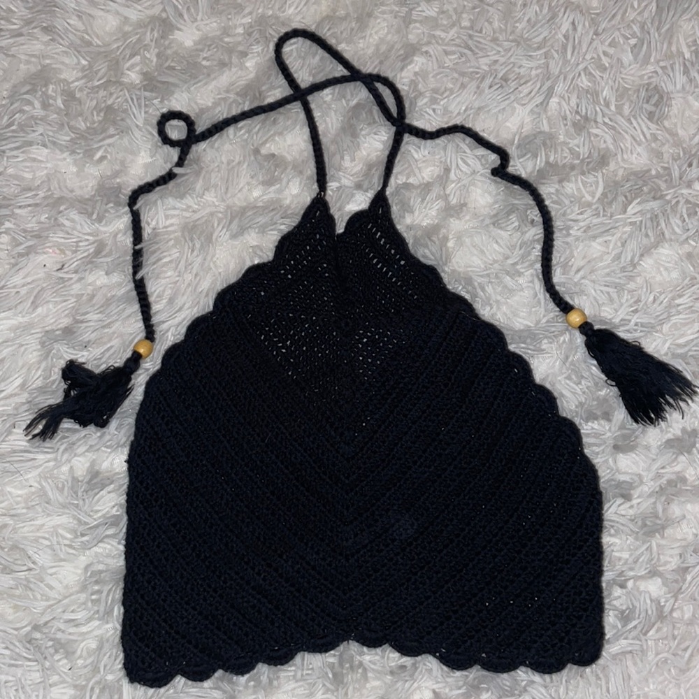 Kendall & Kylie crochet top